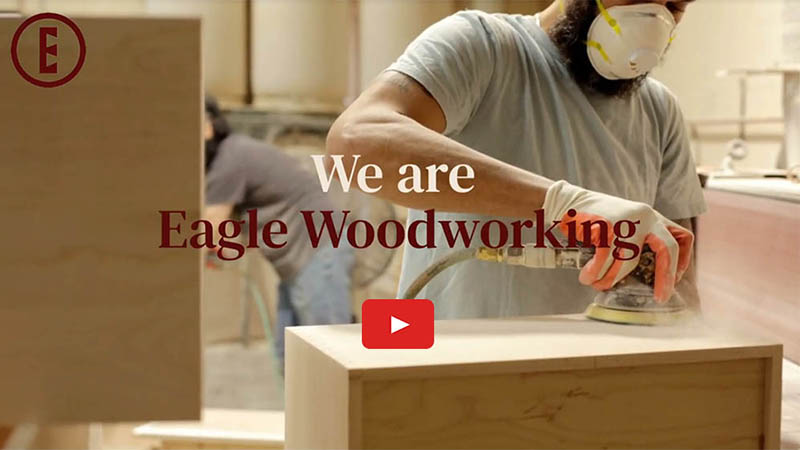 Video of custom dovetail drawer box assembly at Eagle Dovetail Drawers